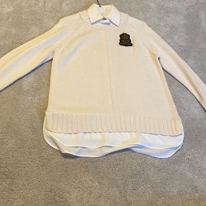 Ralph Lauren sweater with collard shirt underneath